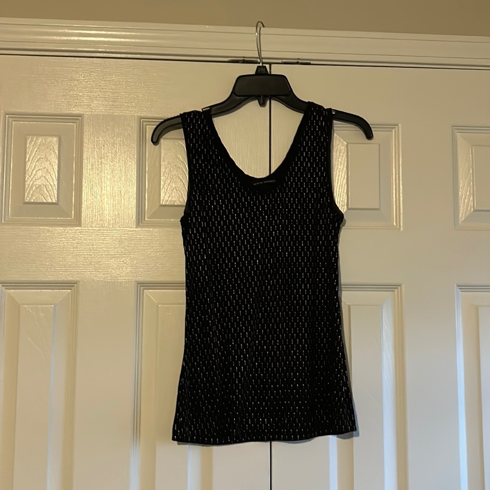 Gold and black tank top